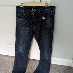 Men's J.Crew 484 jeans non-stretch slim dark 32x30
